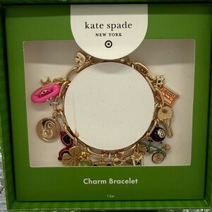 Kate Spade x Target Gold Charm Bracelet with Colorful Accents